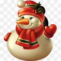 手绘黄色可爱雪人-空若网 手绘黄色可爱雪人-空若网