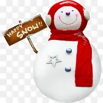 可爱雪人圣诞节元旦-空若网 可爱雪人圣诞节元旦-空若网