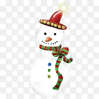 手绘白色可爱雪人-空若网 手绘白色可爱雪人-空若网