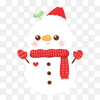 卡通带着手套小雪人-空若网 卡通带着手套小雪人-空若网