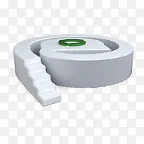 手绘白色立体图标-空若网 手绘白色立体图标-空若网