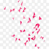 粉色三角形碎片-空若网 粉色三角形碎片-空若网