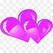 浪漫紫色立体爱心设计-空若网 浪漫紫色立体爱心设计-空若网