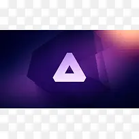神秘紫色渐变的三角形-空若网 神秘紫色渐变的三角形-空若网