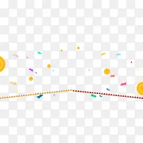 彩色金币漂浮元素-空若网 彩色金币漂浮元素-空若网