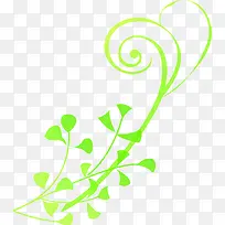 绿色卡通设计树枝藤条-空若网 绿色卡通设计树枝藤条-空若网