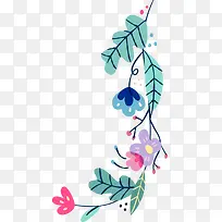 扁平化简约花卉植物装饰-空若网 扁平化简约花卉植物装饰-空若网