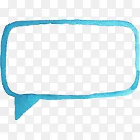 手绘绿色清新水彩对话框-空若网 手绘绿色清新水彩对话框-空若网