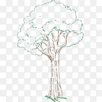 手绘矢量小树-空若网 手绘矢量小树-空若网