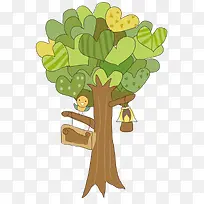 爱心树叶的大树-空若网 爱心树叶的大树-空若网