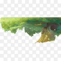 闪亮绿色大树-空若网 闪亮绿色大树-空若网