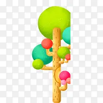 手绘卡通树-空若网 手绘卡通树-空若网
