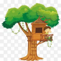 矢量大树屋-空若网 矢量大树屋-空若网