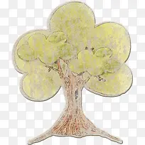 绿色卡通大树-空若网 绿色卡通大树-空若网