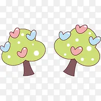 卡通插画装饰树-空若网 卡通插画装饰树-空若网