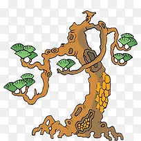 手绘大树-空若网 手绘大树-空若网