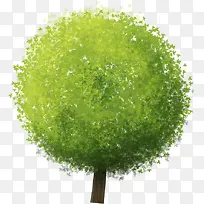 手绘圆形大树创意-空若网 手绘圆形大树创意-空若网