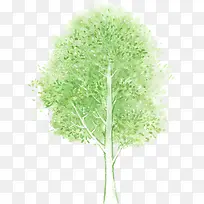 卡通绿色清新大树-空若网 卡通绿色清新大树-空若网