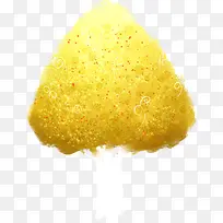 手绘黄色创意大树-空若网 手绘黄色创意大树-空若网