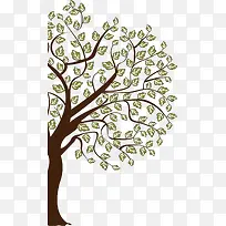清新大树插画艺术-空若网 清新大树插画艺术-空若网