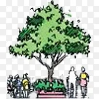 创意彩绘风格大树-空若网 创意彩绘风格大树-空若网