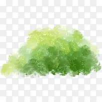 手绘水彩绿色大树-空若网 手绘水彩绿色大树-空若网