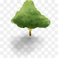 手绘绿色野外大树-空若网 手绘绿色野外大树-空若网