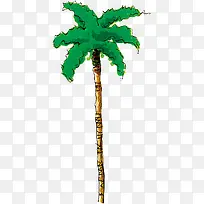 绿色手绘植物大树-空若网 绿色手绘植物大树-空若网