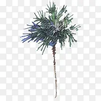 蓝色手绘景观大树-空若网 蓝色手绘景观大树-空若网