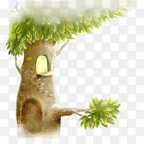 绿树大树美景漫画-空若网 绿树大树美景漫画-空若网