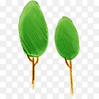 绿色文明手绘大树-空若网 绿色文明手绘大树-空若网