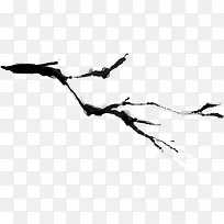 黑色水墨风格大树的树枝-空若网 黑色水墨风格大树的树枝-空若网