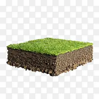 创意摄影绿色的草地和土壤-空若网 创意摄影绿色的草地和土壤-空若网