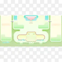 绿色可爱草地网页-空若网 绿色可爱草地网页-空若网