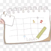 卡通可爱手绘日历-空若网 卡通可爱手绘日历-空若网