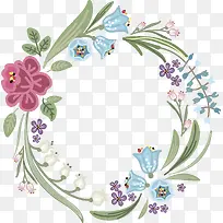 花环图案边框设计-空若网 花环图案边框设计-空若网