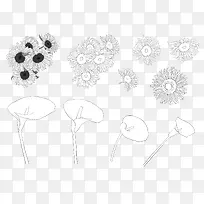 手绘向日葵-空若网 手绘向日葵-空若网