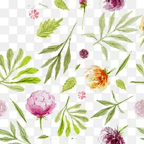 手绘花朵矢量图-空若网 手绘花朵矢量图-空若网