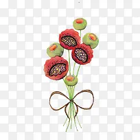 多彩手绘花朵-空若网 多彩手绘花朵-空若网