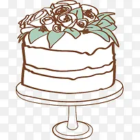 手绘卡通生日蛋糕-空若网 手绘卡通生日蛋糕-空若网