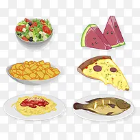 小清新卡通手绘食物-空若网 小清新卡通手绘食物-空若网