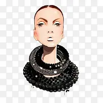 手绘风格时尚人物-空若网 手绘风格时尚人物-空若网