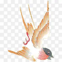 手绘水墨风格橙色的形状元素-空若网 手绘水墨风格橙色的形状元素-空若网