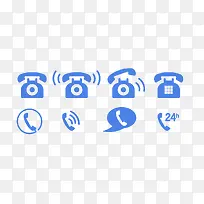 创意电话手绘扁平风格小图标-空若网 创意电话手绘扁平风格小图标-空若网