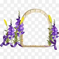紫色薰衣草边框-空若网 紫色薰衣草边框-空若网