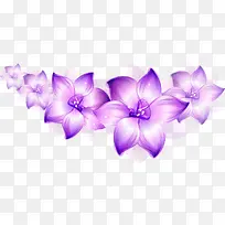 紫色卡通插画花朵-空若网 紫色卡通插画花朵-空若网