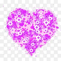 粉紫色爱心婚礼花朵-空若网 粉紫色爱心婚礼花朵-空若网