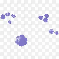 中秋节紫色花朵水彩-空若网 中秋节紫色花朵水彩-空若网