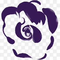 中秋节紫色水彩花朵-空若网 中秋节紫色水彩花朵-空若网