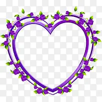 紫色花朵爱心-空若网 紫色花朵爱心-空若网